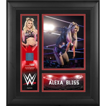 Alexa Bliss Framed 15" x 17" Collage with a Piece of Match-Used Canvas - Limited Edition of 500