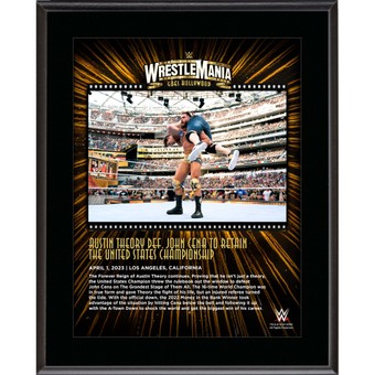 Austin Theory WWE 10.5" x 13" 2023 WrestleMania 39 Night 1 Sublimated Plaque