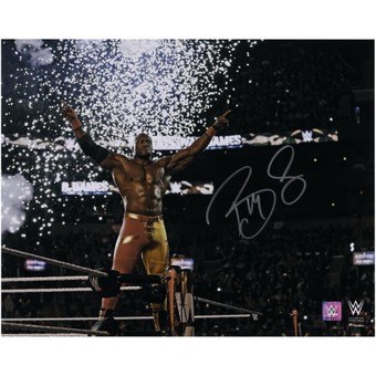 Bobby Lashley WWE Autographed 16" x 20" Standing on Ropes Photograph
