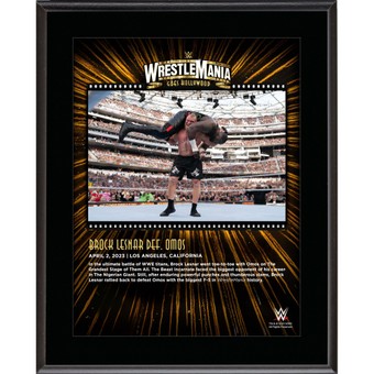 Brock Lesnar WWE 10.5" x 13" 2023 WrestleMania 39 Night 2 Sublimated Plaque