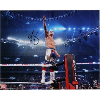 Cody Rhodes WWE Autographed 16" x 20" Royal Rumble Pointing to Sign Photograph