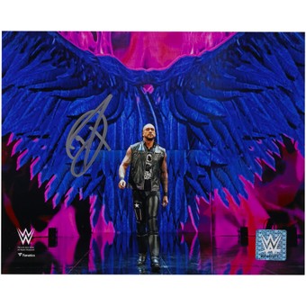 Damian Priest WWE Autographed 8" x 10" Entrance Wings Photograph