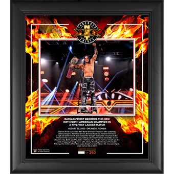 Damian Priest WWE Framed 15" x 17" 2020 NXT TakeOver: XXX Collage - Limited Edition of 250