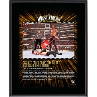 Edge WWE 10.5" x 13" 2023 WrestleMania 39 Night 2 Sublimated Plaque