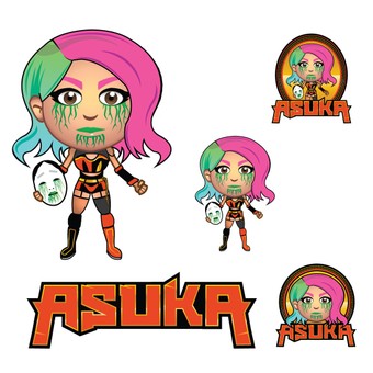 Fathead Asuka Five-Piece Removable Mini Decal Set
