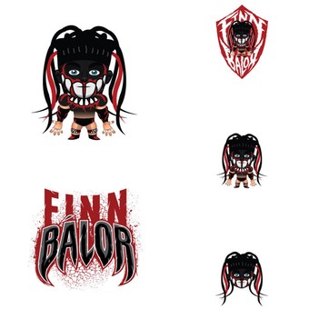 Fathead Finn Bálor Five-Piece Removable Mini Decal Set