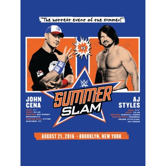 Fathead John Cena vs. AJ Styles 2016 SummerSlam Removable Poster Decal