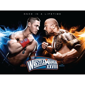Fathead John Cena vs. The Rock WrestleMania XXVIII Removable Poster Decal