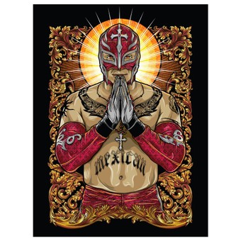 Fathead Rey Mysterio Stained Glass Removable Superstar Mural Decal