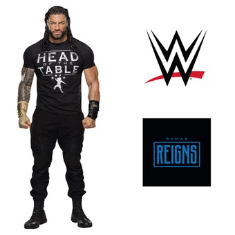 Fathead Roman Reigns Head of the Table Three-Piece Removable Wall Decal Set