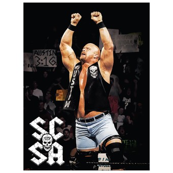 Fathead "Stone Cold" Steve Austin Superstar Pose Removable Superstar Mural Decal