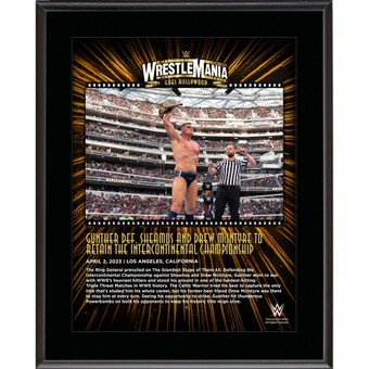 Gunther WWE 10.5" x 13" 2023 WrestleMania 39 Night 2 Sublimated Plaque