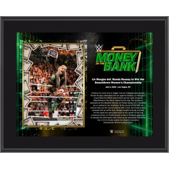 Liv Morgan Framed 10.5'' x 13'' 2022 Money in the Bank Cash In Sublimated Plaque