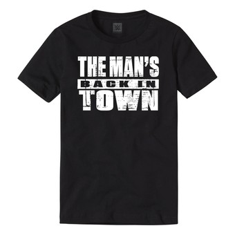 Men's Black Becky Lynch The Man's Back In Town T-Shirt