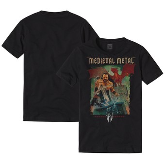 Men's Black Drew McIntyre Medieval Metal T-Shirt