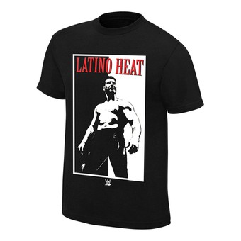 Men's Black Eddie Guerrero Retro Addicted To The Heat T-Shirt