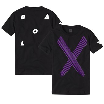 Men's Black Finn Bálor Purple X T-Shirt