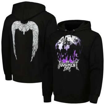 Men's Black Judgment Day All Rise Moon Pullover Hoodie