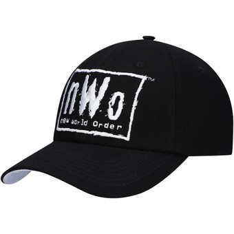 Men's Black nWo Logo Dad Adjustable Hat