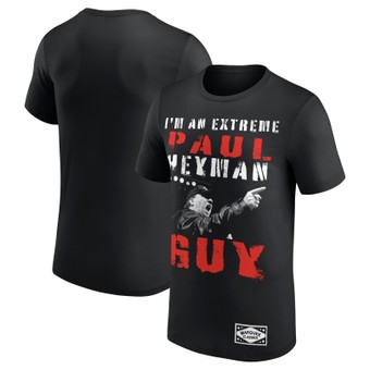 Men's Black Paul Heyman Marquee Classics T-Shirt