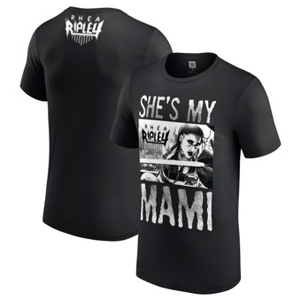 Men's Black Rhea Ripley She's My Mami T-Shirt