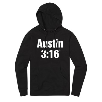 Men's Black "Stone Cold" Steve Austin 3:16 Pullover Hoodie