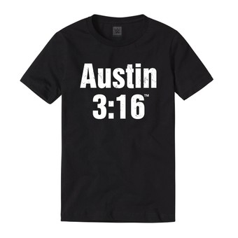Men's Black "Stone Cold" Steve Austin 3:16 Texas Skull T-Shirt