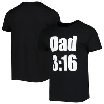 Men's Black "Stone Cold" Steve Austin Dad 3:16 T-Shirt