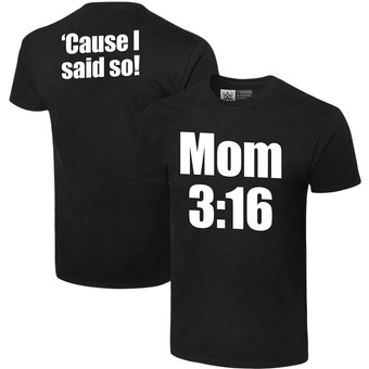 Men's Black "Stone Cold" Steve Austin Mom 3:16 T-Shirt