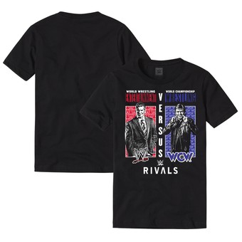 Men's Black WWE Rivals WWE vs. WCW T-Shirt