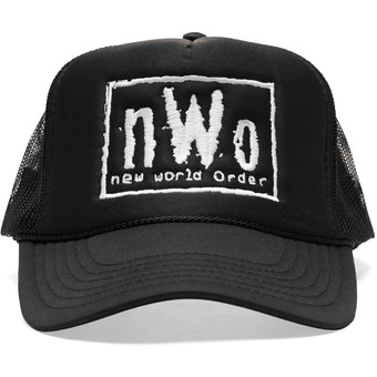 Men's Chalk Line Black nWo Trucker Snapback Hat