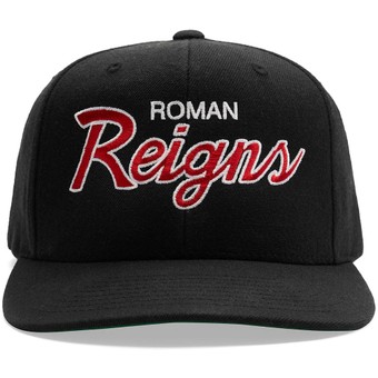 Men's Chalk Line Black Roman Reigns  Snapback Hat