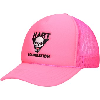Men's Chalk Line Pink Bret Hart  Trucker Snapback Hat