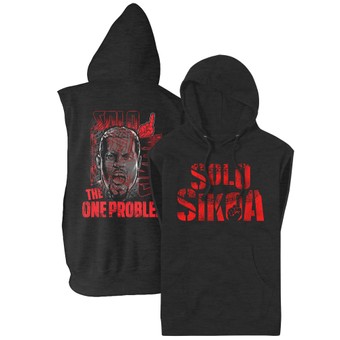 Men's Charcoal Solo Sikoa The One Problem Sleeveless Pullover Hoodie