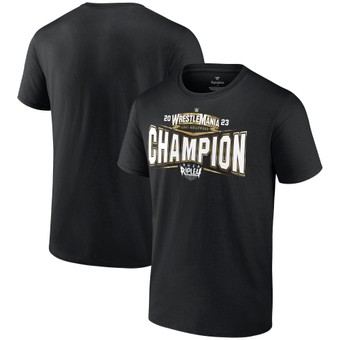 Men's Fanatics Branded Black Rhea Ripley WrestleMania 39 Champion T-Shirt