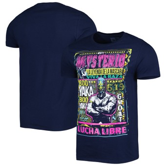 Men's Navy Rey Mysterio Lucha Libre T-Shirt