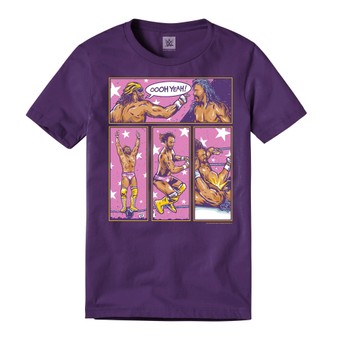 Men's Purple "Macho Man" Randy Savage Comic Graphic T-Shirt