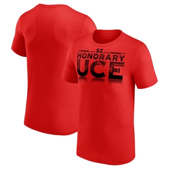 Men's Red Sami Zayn Honorary Uce T-Shirt