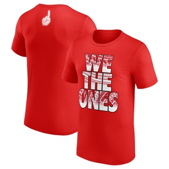 Men's Red The Bloodline We The Ones Logo T-Shirt