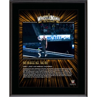 Pat McAfee WWE 10.5" x 13" 2023 WrestleMania 39 Night 1 Sublimated Plaque