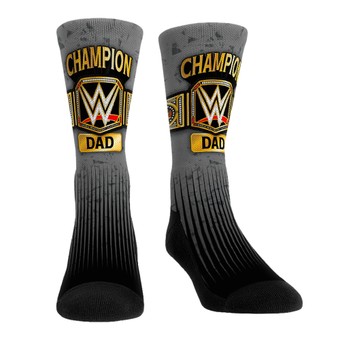 Rock Em Socks WWE Champion Dad Crew Socks
