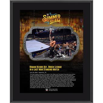 Roman Reigns 10.5" x 13" 2022 SummerSlam Sublimated Plaque