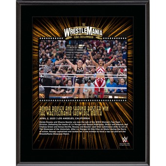 Ronda Rousey & Shayna Baszler WWE 10.5" x 13" 2023 WrestleMania 39 Night 2 Sublimated Plaque