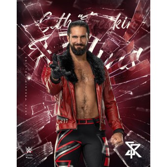 Seth "Freakin" Rollins Unsigned 16" x 20" Shattered Photograph