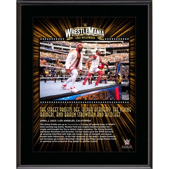Street Profits WWE 10.5" x 13" 2023 WrestleMania 39 Night 1 Sublimated Plaque