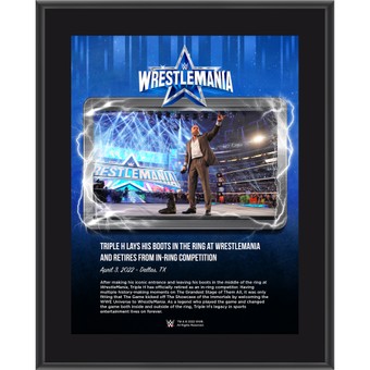 Triple H 10.5" x 13" WrestleMania 38 Night 2 Sublimated Plaque