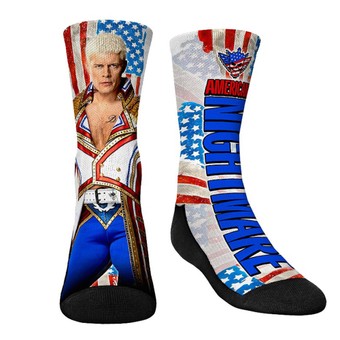 Unisex Rock Em Socks Cody Rhodes Big Wrestler Crew Socks