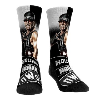 Unisex Rock Em Socks Hulk Hogan Stare Down Crew Socks