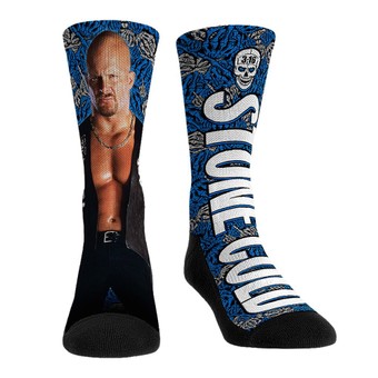 Unisex Rock Em Socks "Stone Cold" Steve Austin Big Wrestler Crew Socks