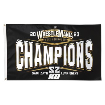 WinCraft  Sami Zayn & Kevin Owens WrestleMania 39 Champion One-Sided 3' x 5' Flag